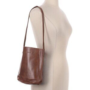 NEW Avy & Co. Leather Bucket Shoulder Tote Handbag Purse Bag Includes Dust Bag